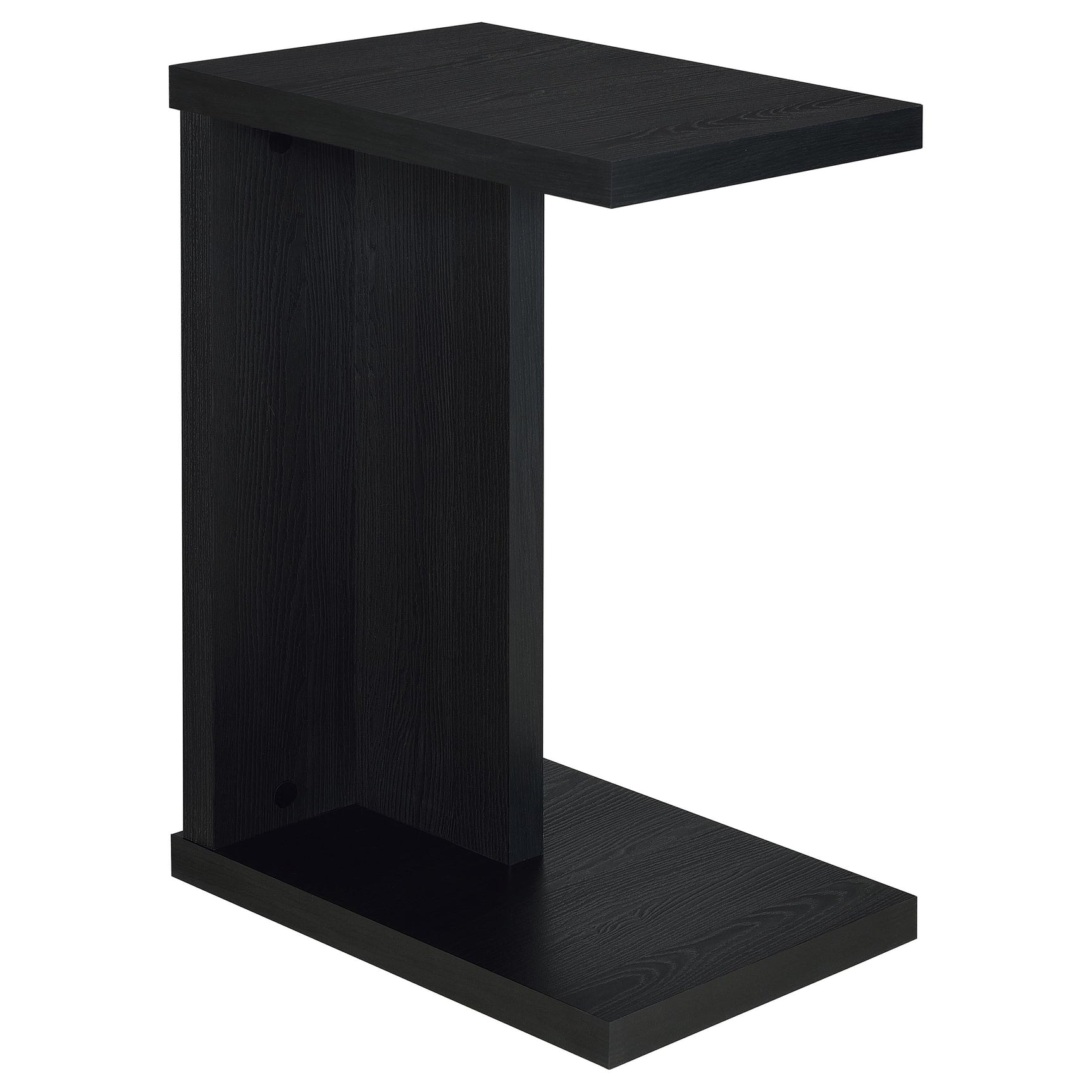 Tampa Furniture Outlet - Coaster - Clower Engineered Wood C-Shaped Sofa Side Table Black - 930276