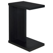 Tampa Furniture Outlet - Coaster - Clower Engineered Wood C-Shaped Sofa Side Table Black - 930276