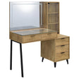 Tampa Furniture Outlet - Coaster - Souza 5-Drawer Makeup Vanity Table With LED Mirror Mango - 930283