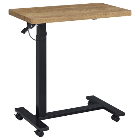 Tampa Furniture Outlet - Coaster - Westpark Pneumatic Adjustable C-Shape Side Table with Casters Mango - 930301