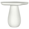 Tampa Furniture Outlet - Coaster - Perth 17-inch Side Table with Cloud-Shaped Top Off White - 930615