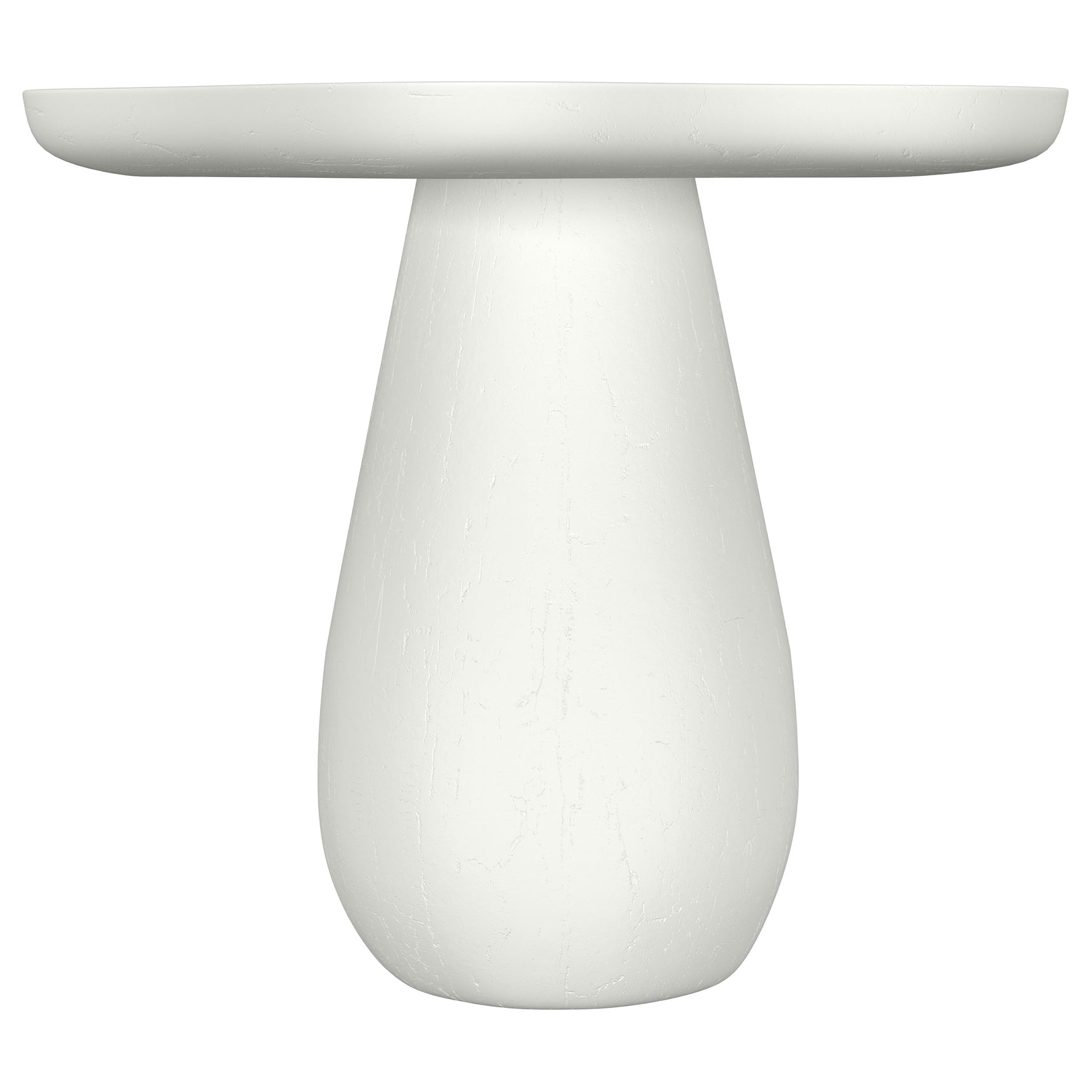 Perth 17-inch Side Table with Cloud-Shaped Top Off White - Tampa Furniture Outlet