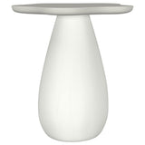Tampa Furniture Outlet - Coaster - Perth 20-inch Side Table with Cloud-Shaped Top Off White - 930616