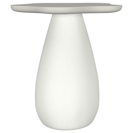 Tampa Furniture Outlet - Coaster - Perth 20-inch Side Table with Cloud-Shaped Top Off White - 930616