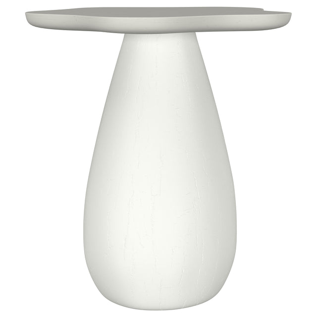 Tampa Furniture Outlet - Coaster - Perth 20-inch Side Table with Cloud-Shaped Top Off White - 930616