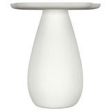 Perth 20-inch Side Table with Cloud-Shaped Top Off White - Tampa Furniture Outlet