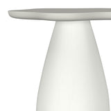 Perth 20-inch Side Table with Cloud-Shaped Top Off White - Tampa Furniture Outlet