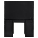 Acena 7-drawer Vanity Set with Lighting Black High Gloss - Tampa Furniture Outlet