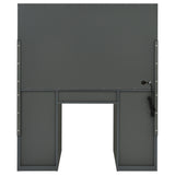 Acena 7-drawer Vanity Set with Lighting Grey High Gloss - Tampa Furniture Outlet