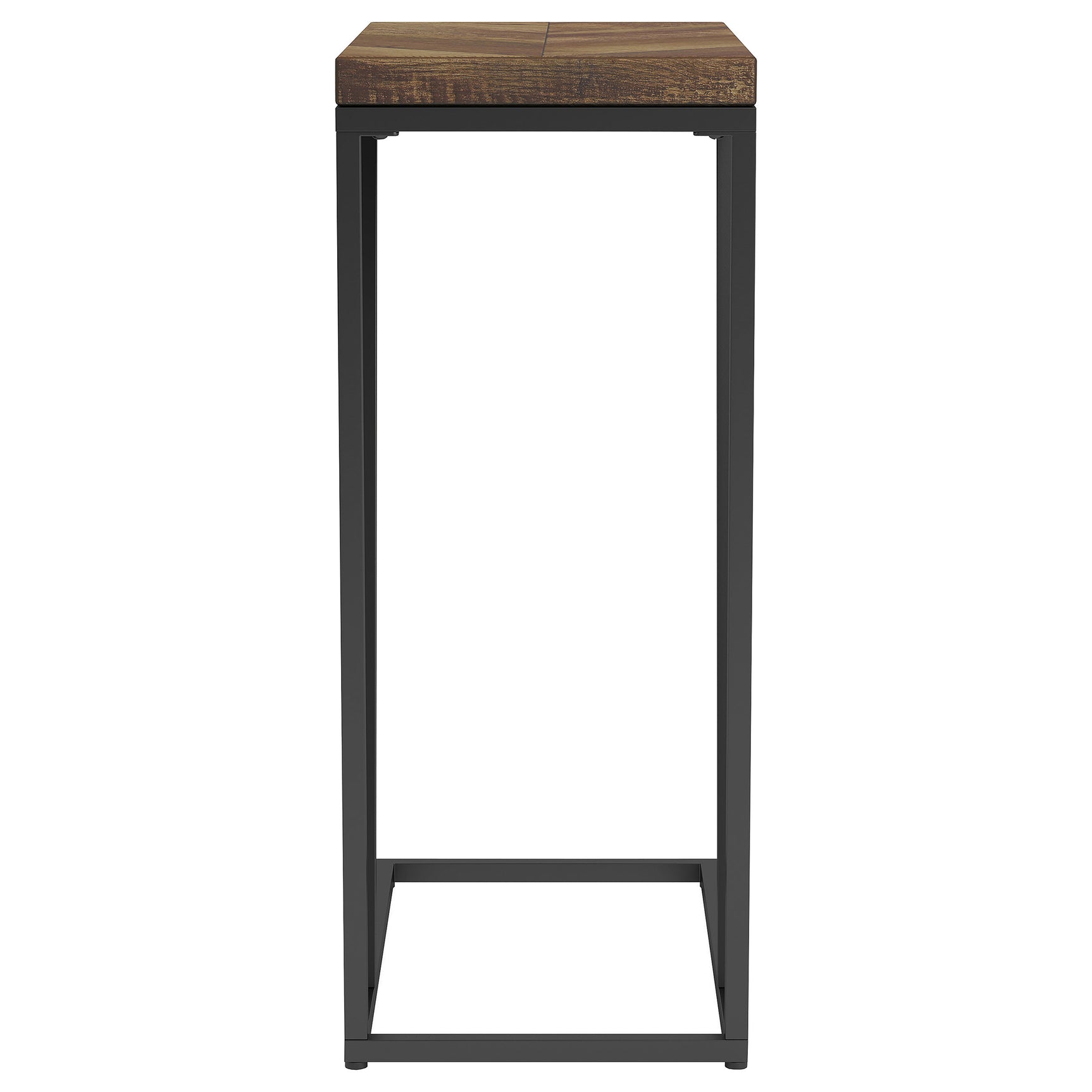 Sergio Engineered Wood C-Shaped Side Table Rustic Tobacco - Tampa Furniture Outlet