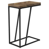 Sergio Engineered Wood C-Shaped Side Table Rustic Tobacco - Tampa Furniture Outlet