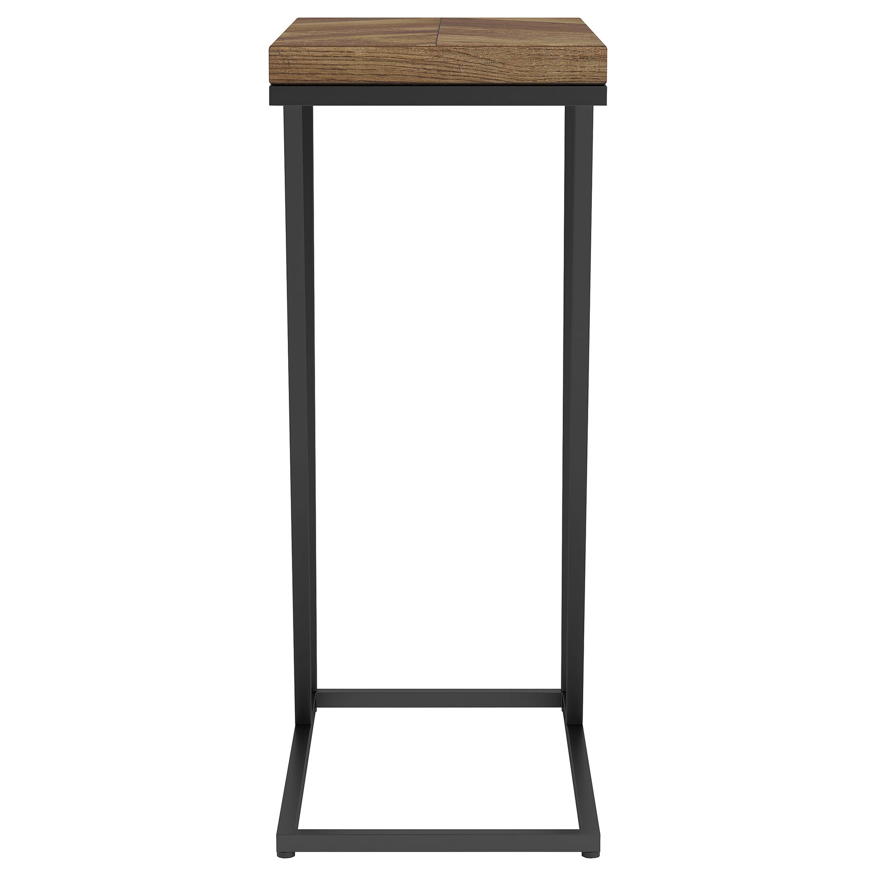 Sergio Engineered Wood C-Shaped Side Table Rustic Tobacco - Tampa Furniture Outlet
