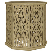 Tampa Furniture Outlet - Coaster - Torres Octagonal Solid Mango Wood Side Table Natural Brown - 931148