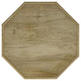 Torres Octagonal Solid Mango Wood Side Table Natural Brown - Tampa Furniture Outlet