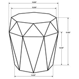 Jacinto Octagonal Solid Mango Wood Side Table Natural Brown - Tampa Furniture Outlet