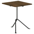 Tampa Furniture Outlet - Coaster - Heitor Square Wood Top Accent Side Table Dark Brown - 931206
