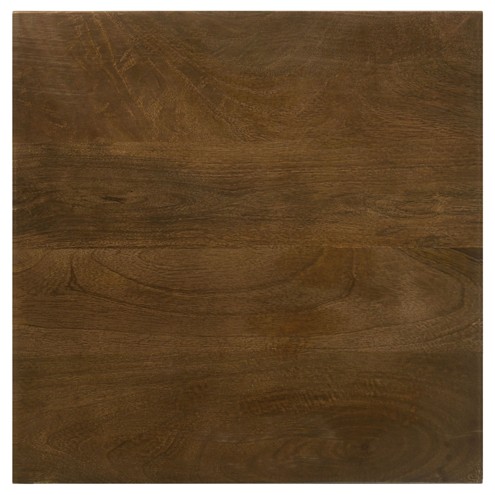 Heitor Square Wood Top Accent Side Table Dark Brown - Tampa Furniture Outlet