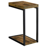 Tampa Furniture Outlet - Coaster - Beck Engineered Wood C-Shape Sofa Side Table Antique Nutmeg - 931246
