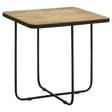 Tampa Furniture Outlet - Coaster - Elyna Square Stone Top Accent Side Table Beige - 935855