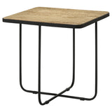 Elyna Square Stone Top Accent Side Table Beige - Tampa Furniture Outlet