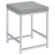 Tampa Furniture Outlet - Coaster - Umbridge Upholstered Square Padded Cushion Vanity Stool - 935933