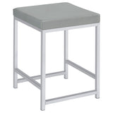 Tampa Furniture Outlet - Coaster - Umbridge Upholstered Square Padded Cushion Vanity Stool - 935933