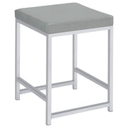 Tampa Furniture Outlet - Coaster - Umbridge Upholstered Square Padded Cushion Vanity Stool - 935933