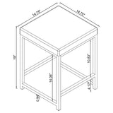 Umbridge Upholstered Square Padded Cushion Vanity Stool - Tampa Furniture Outlet