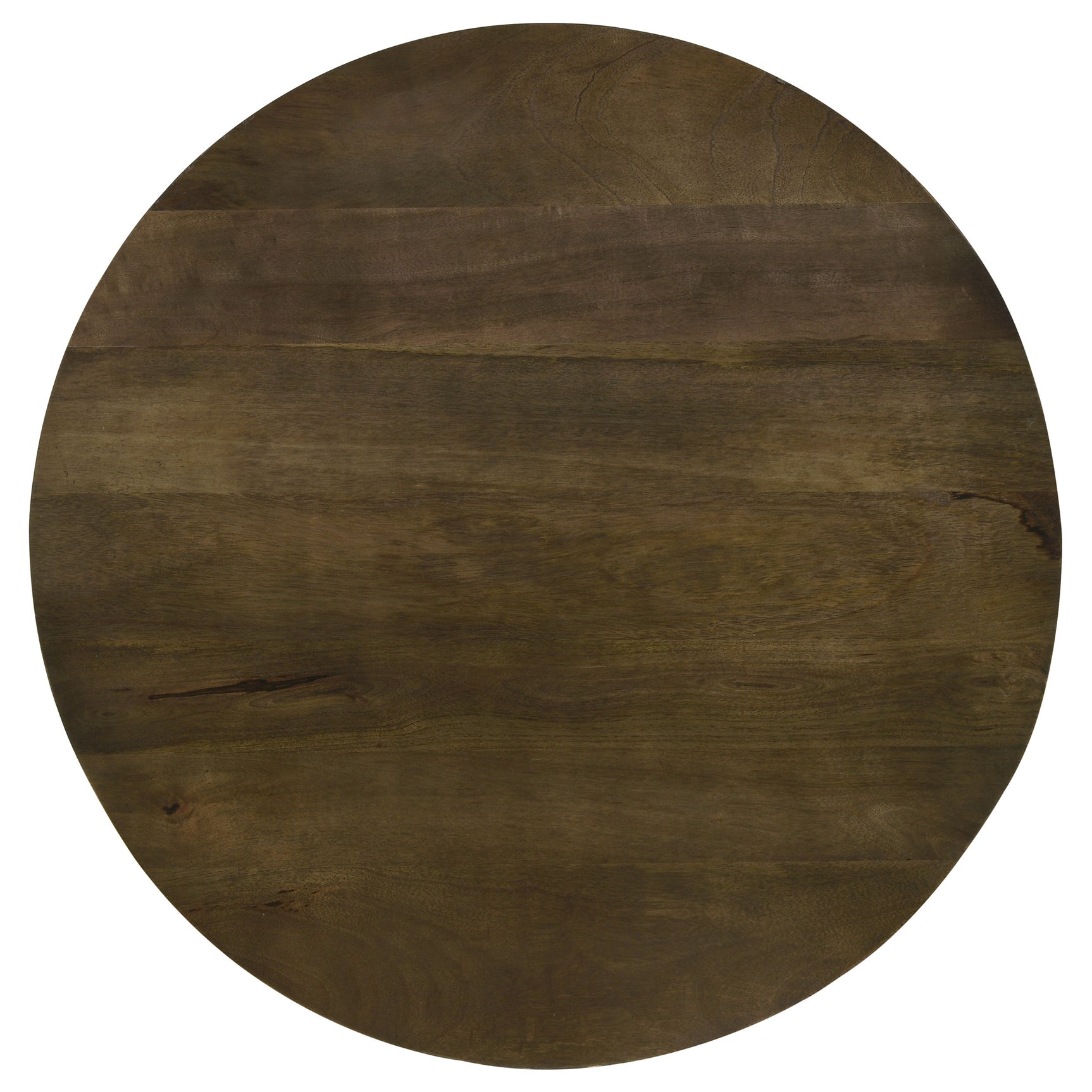 Yaritza Round Mango Wood Coffee Table Natural and Gunmetal - Tampa Furniture Outlet