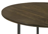 Yaritza Round Mango Wood Coffee Table Natural and Gunmetal - Tampa Furniture Outlet