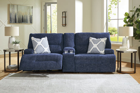 Tampa Furniture Outlet - Ashley Furniture - Acklen Place Sectional - 3-Piece Sectional / Navy - 93607S10