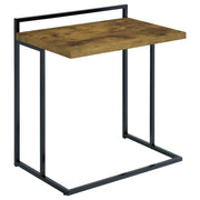 Tampa Furniture Outlet - Coaster - Dani Rectangular C-Shaped Sofa Side Table Rustic Nutmeg - 936122