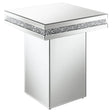 Tampa Furniture Outlet - Coaster - Elora Square Mirrored Accent Side Table Silver - 936137