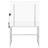 Eliza Vanity Set with Lighting & Stool White and Chrome - Tampa Furniture Outlet