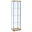 Tampa Furniture Outlet - Coaster - Bellatrix 3-shelf Clear Glass Curio Cabinet Mango - 950172MGO