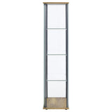 Bellatrix 3-shelf Clear Glass Curio Cabinet Mango