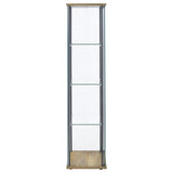 Bellatrix 3-shelf Clear Glass Curio Cabinet Mango