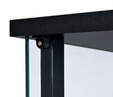 Cyclamen 3-shelf Clear Glass Curio Display Cabinet Black - Tampa Furniture Outlet