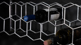 Borman 2-door Home Bar Cabinet Wine Storage Walnut and Black - Tampa Furniture Outlet