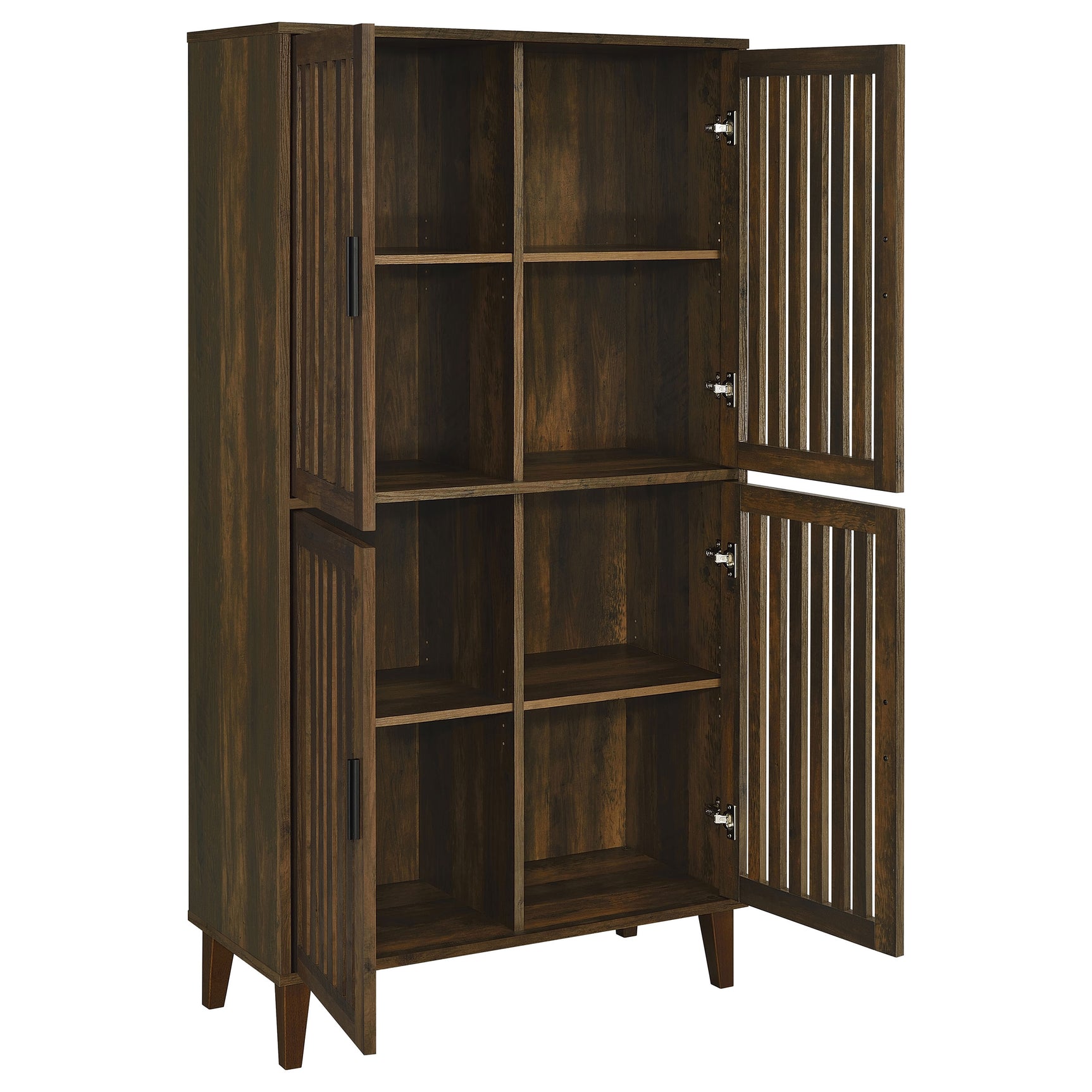 Elouise 4-door Engineered Wood Tall Accent Cabinet Dark Pine - Tampa Furniture Outlet