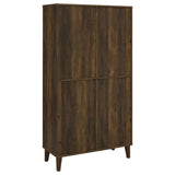 Elouise 4-door Engineered Wood Tall Accent Cabinet Dark Pine - Tampa Furniture Outlet