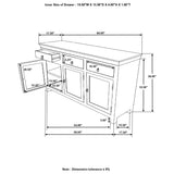 Harper 3-door Solid Reclaimed Wood Accent Cabinet Brown - Tampa Furniture Outlet