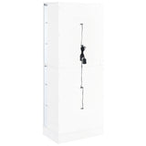 Cabra 4-door LED Curio Display Cabinet White High Gloss - Tampa Furniture Outlet