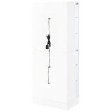 Cabra 4-door LED Curio Display Cabinet White High Gloss - Tampa Furniture Outlet