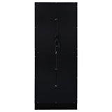 Cabra 4-door LED Curio Display Cabinet Black High Gloss - Tampa Furniture Outlet