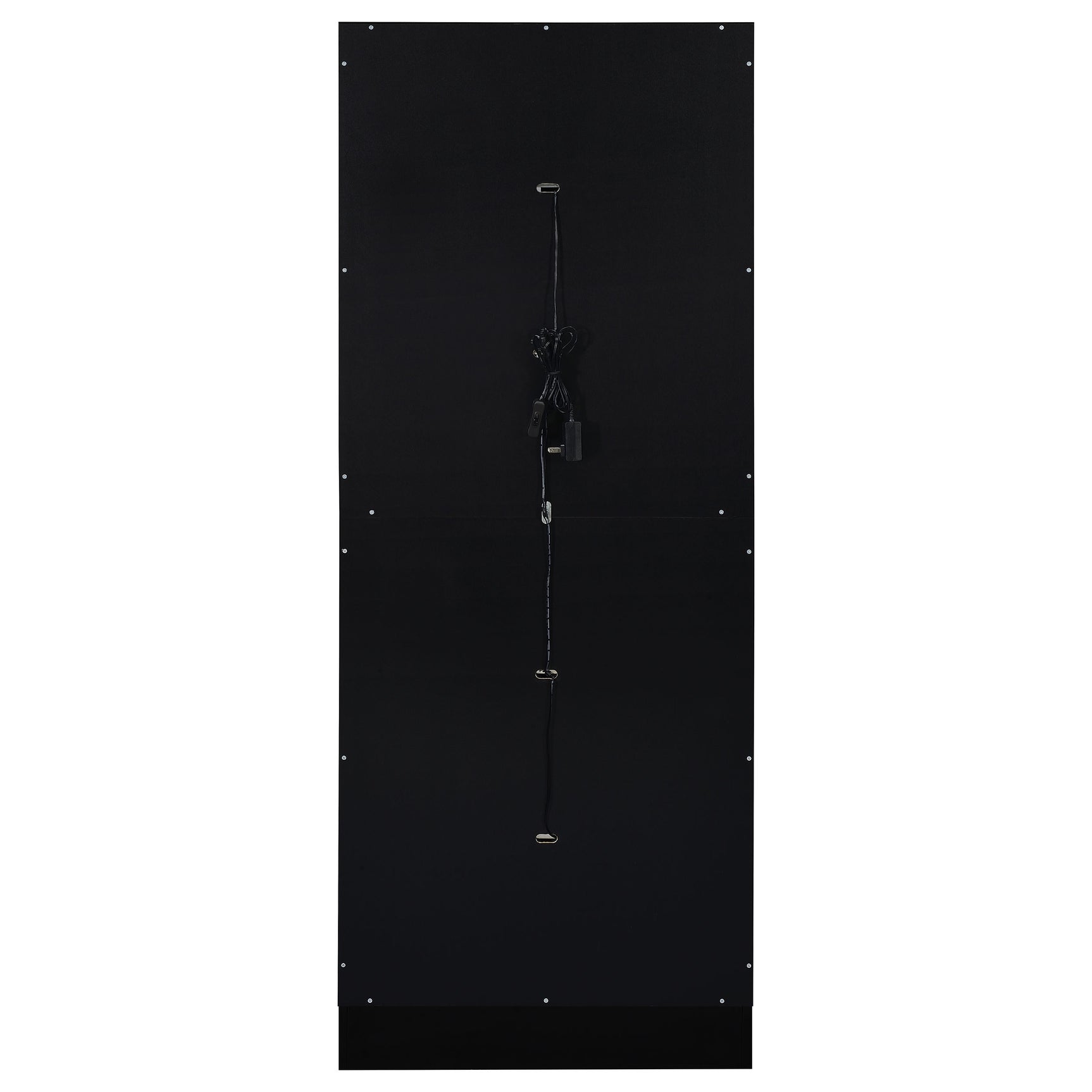 Cabra 4-door LED Curio Display Cabinet Black High Gloss - Tampa Furniture Outlet