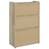 Denia 3-tier Engineered Wood Shoe Cabinet White - Tampa Furniture Outlet