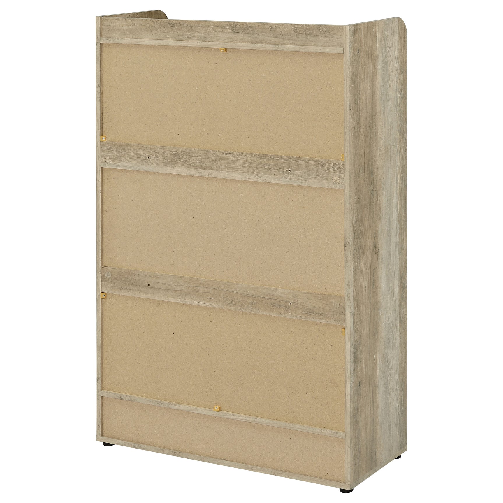 Denia 3-tier Engineered Wood Shoe Cabinet White - Tampa Furniture Outlet