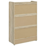 Denia 3-tier Engineered Wood Shoe Cabinet Grey - Tampa Furniture Outlet