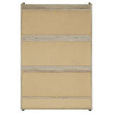 Denia 3-tier Engineered Wood Shoe Cabinet Grey - Tampa Furniture Outlet
